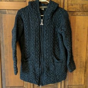 Inis crafts merino wool jacket women's medium